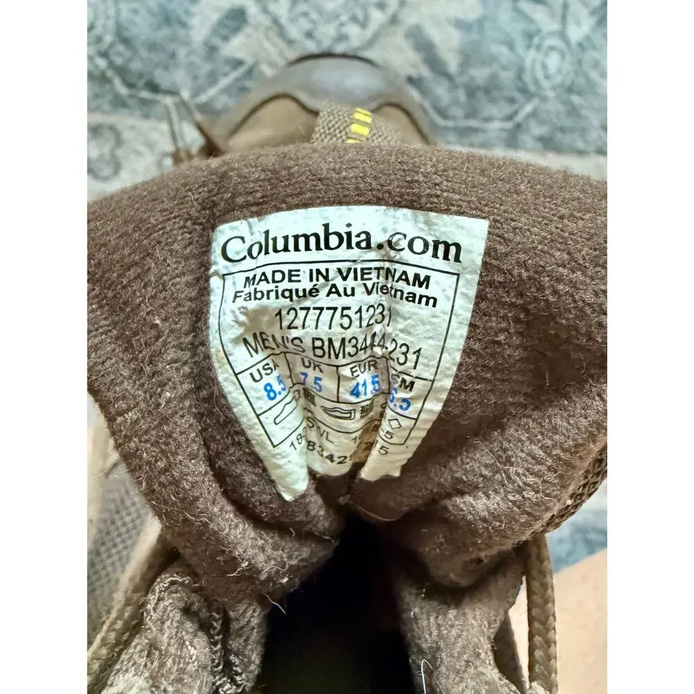 Columbia Coretek WP BM3444 Hiking Boots Cordovan‎ Mens 8.5